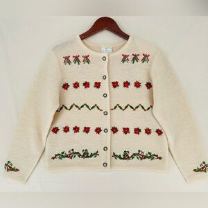 Vintage Susan Bristol Christmas Cardigan Sweater